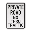 Alumetal Aluminum Road Traffic Signs Private 12 x 8 Sign Street Weather Approved 0.04 Thickness